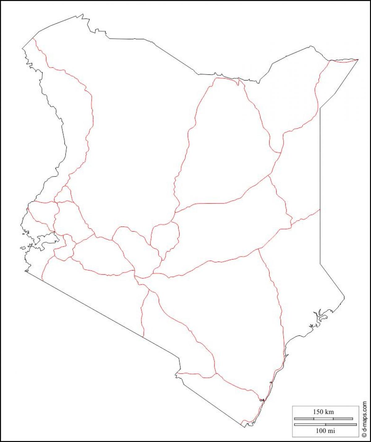 კენიაში ცარიელი რუკა