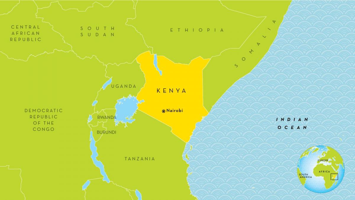 ნაირობი კენიაში რუკა